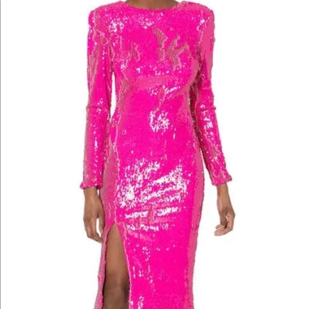 Dress the Population Pink Sequin Dress